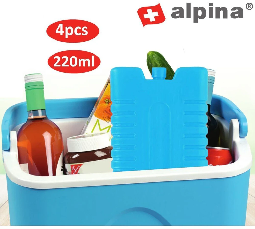 Alpina šaldymo elementai 4x220 ml mėlyni