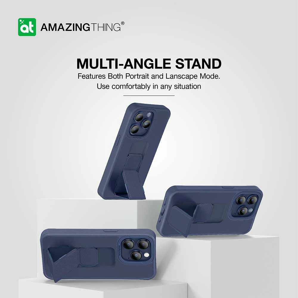 Amazing Thing Matte Pro Mag dėklas telefonui 12FT IP156.7PMPBU Apple iPhone 15 Pro Max mėlynos spalvos