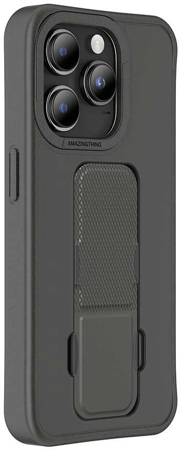 Amazing Thing Matte Pro Mag dėklas telefonui 12FT IP156.7PMPBK Apple iPhone 15 Pro Max juodos spalvos
