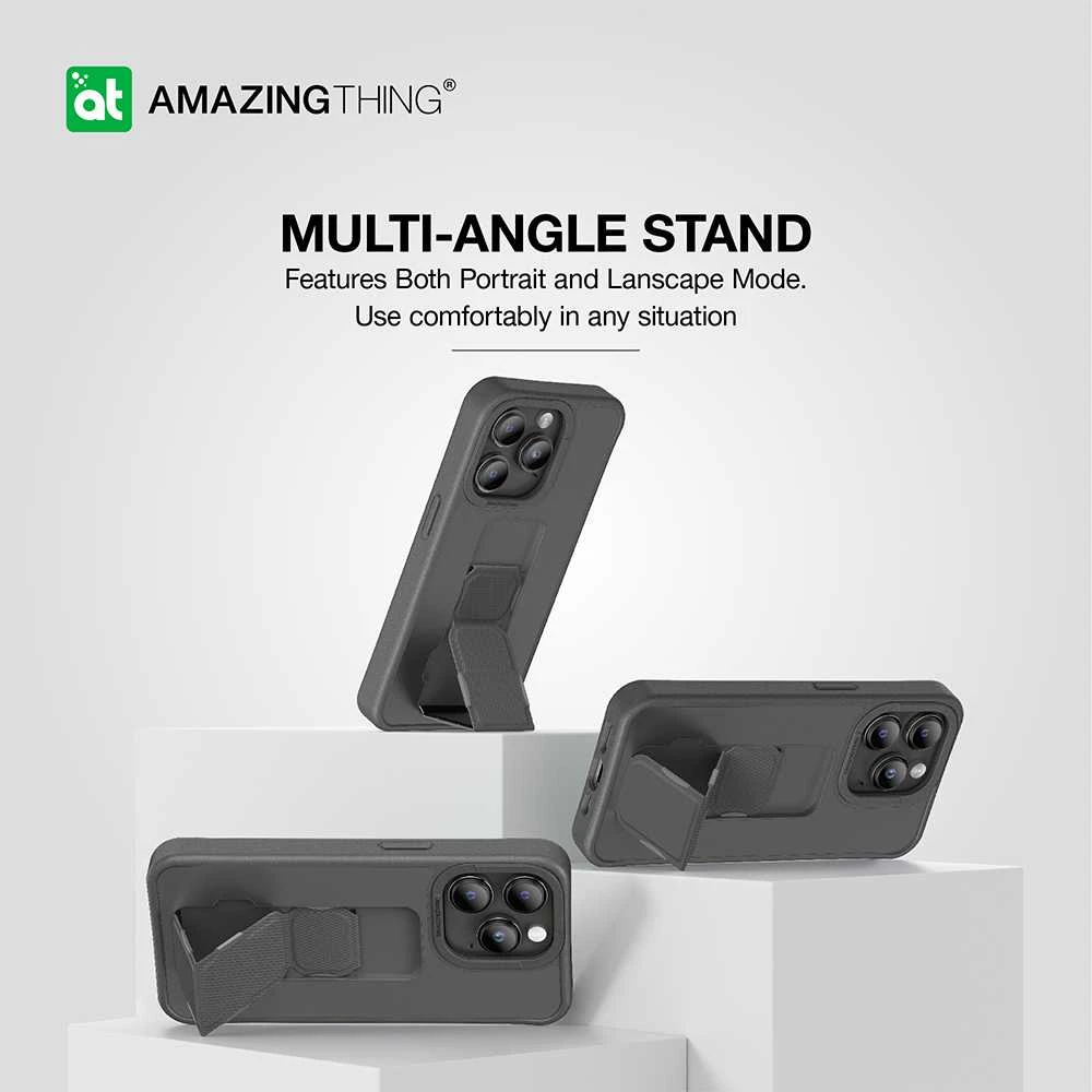 Amazing Thing Matte Pro Mag dėklas telefonui 12FT IP156.7PMPBK Apple iPhone 15 Pro Max juodos spalvos