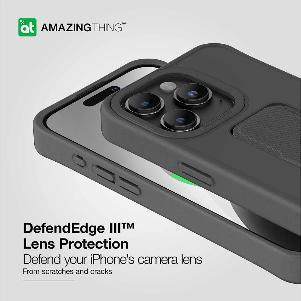 Amazing Thing Matte Pro Mag dėklas telefonui 12FT IP156.7PMPBK Apple iPhone 15 Pro Max juodos spalvos