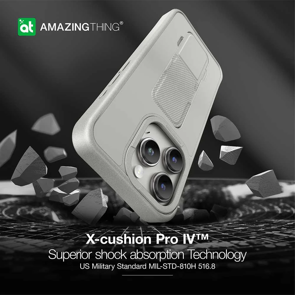Amazing Thing Matte Pro Mag dėklas telefonui 12FT IP156.7PMPGY Apple iPhone 15 Pro Max titanium