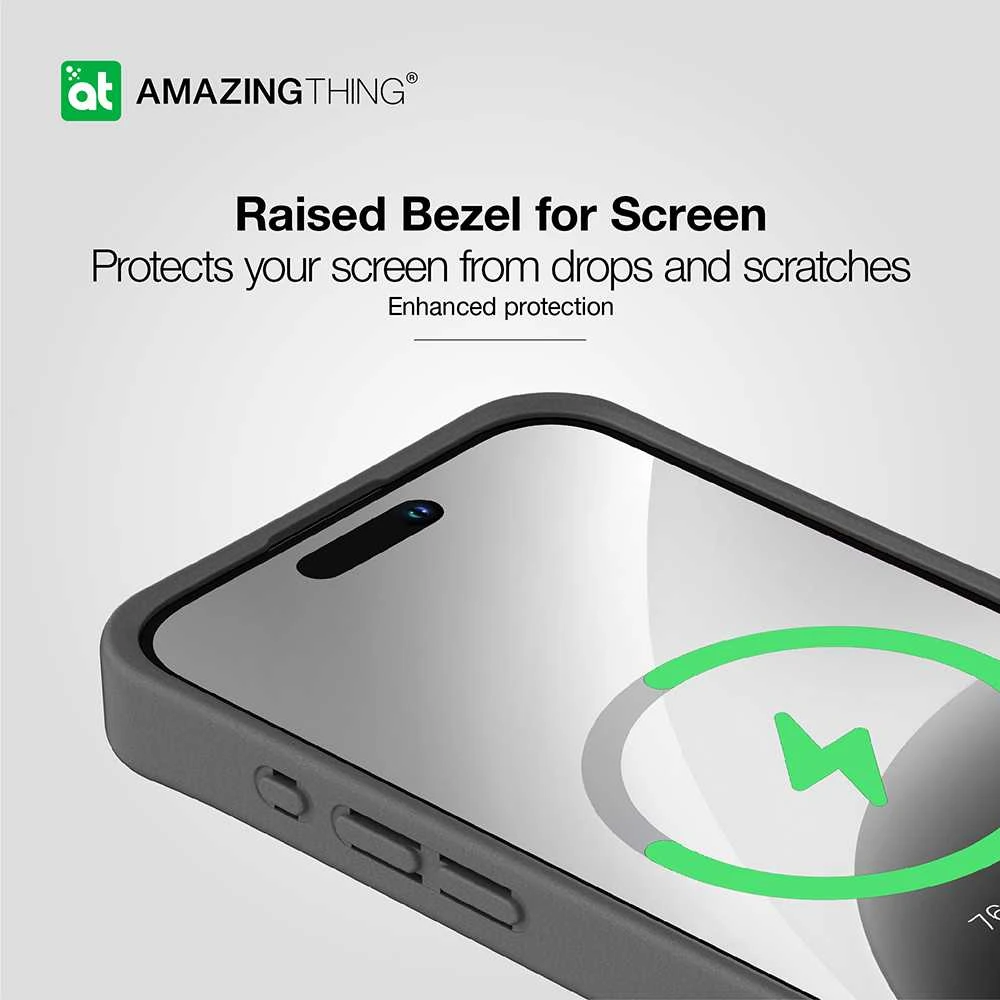Amazing Thing Matte Pro Mag dėklas telefonui 12FT IP156.7PMPBK Apple iPhone 15 Pro Max juodos spalvos