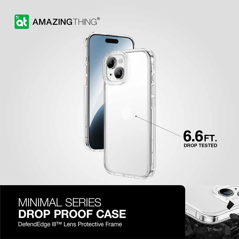 Amazing Thing Minimal dėklas telefonui 6,6 pėd. IP156.7MINCL Apple iPhone 15 Plus skaidrus