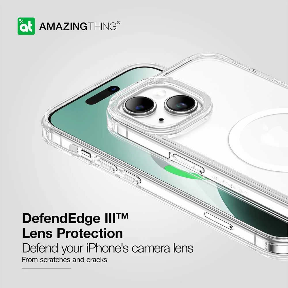 Amazing Thing Minimal Magsafe dėklas telefonui 6.6FT IP156.7MMINCL iPhone 15 Plus skaidrus