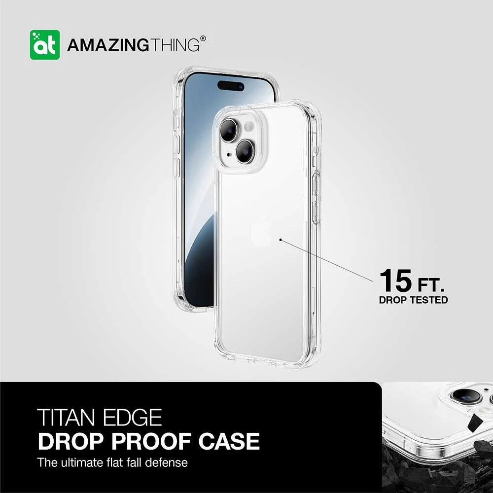 Amazing Thing Titan Edge dėklas telefonui 15FT IP156.7TECL iPhone 15 Plus skaidrus