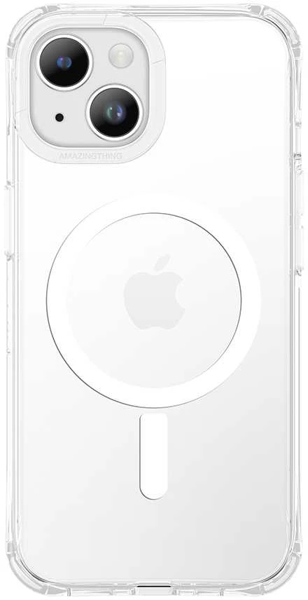 Amazing Thing Titan Edge Mag dėklas telefonui 15FT IP156.7TEMCL Apple iPhone 15 Plus skaidrus