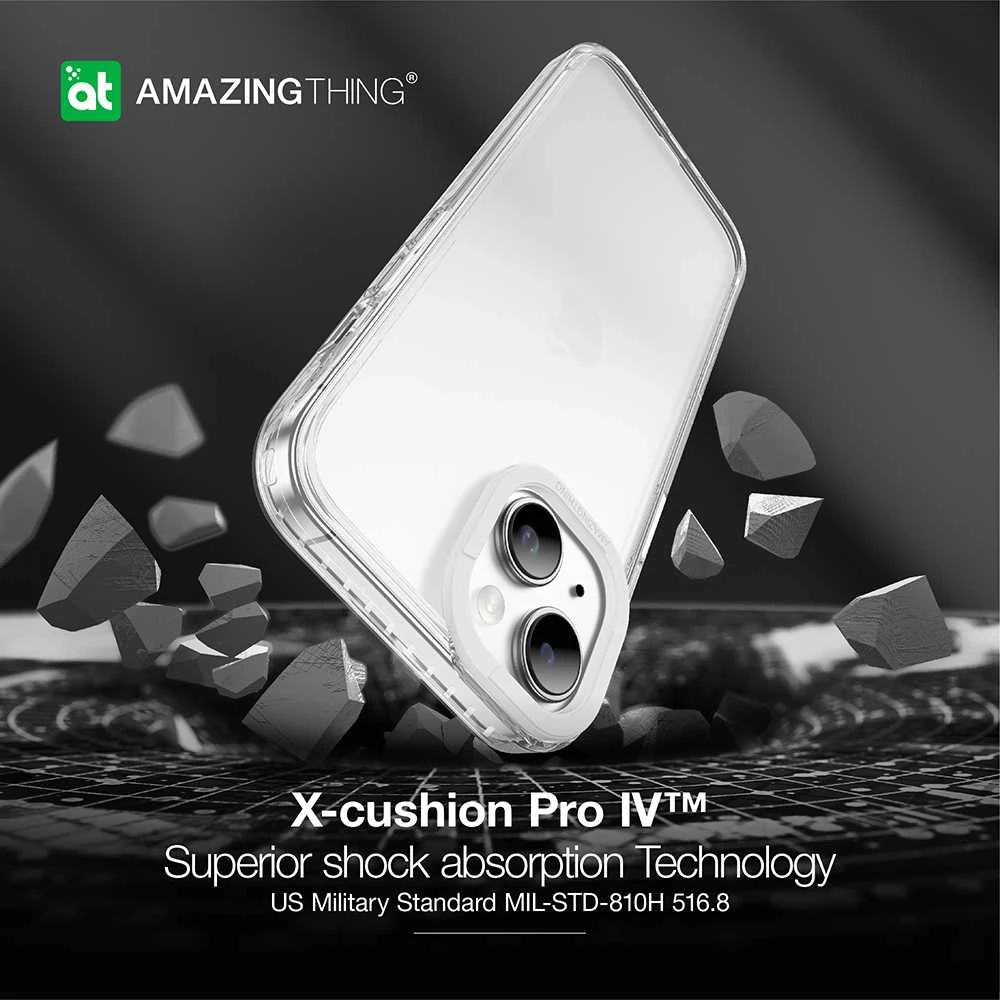 Amazing Thing Titan Pro dėklas telefonui 10FT IP156.7TPCL do Apple iPhone 15 Plus skaidrus