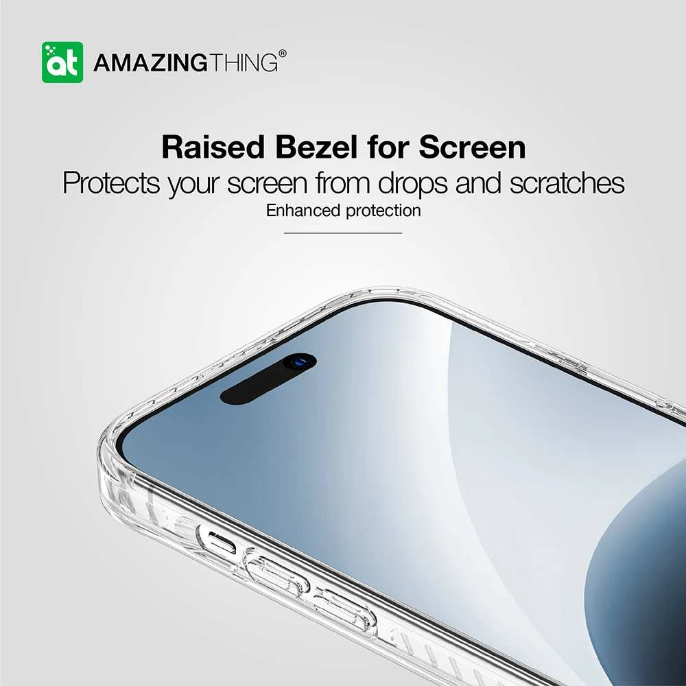 Amazing Thing Titan Pro dėklas telefonui 10FT IP156.7TPCL do Apple iPhone 15 Plus skaidrus