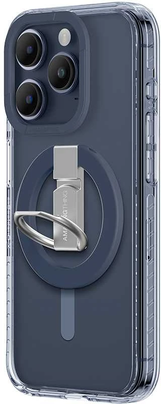 Amazing Thing Titan Pro Mag Ring Grip dėklas telefonui 10FT IP156.1PTRBU iPhone 15 Pro mėlynos spalvos