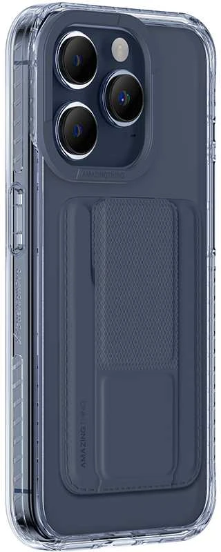 Amazing Thing Nuostabus dalykas „Titan Pro Mag“ piniginės dėklas telefonui 10FT IP156.1PTWBU „iPhone 15 Pro“ mėlynos spalvos su stovu