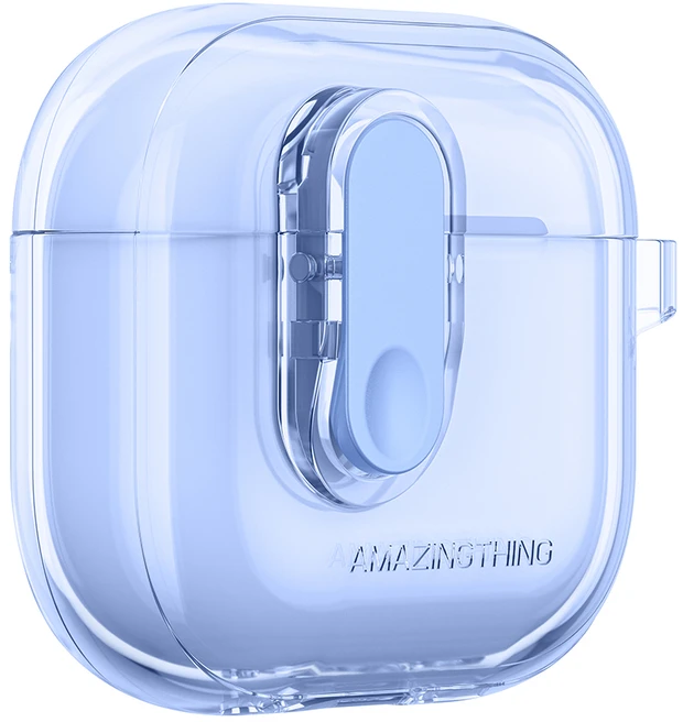 „AmazingThing“ minimalaus dizaino dėklas, skirtas „AirPods 4“ ausinėms – ultramarino spalvos