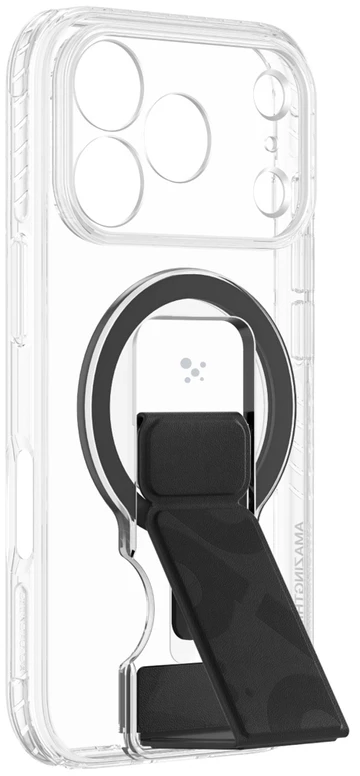 Dėklas Amazingthing Titan Pro Lens Stand Set MagSafe do iPhone 18 Pro permatomas
