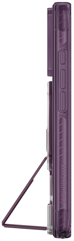 Dėklas Amazingthing Titan Pro Lens Stand Set MagSafe do iPhone 18 Pro Max violetinė