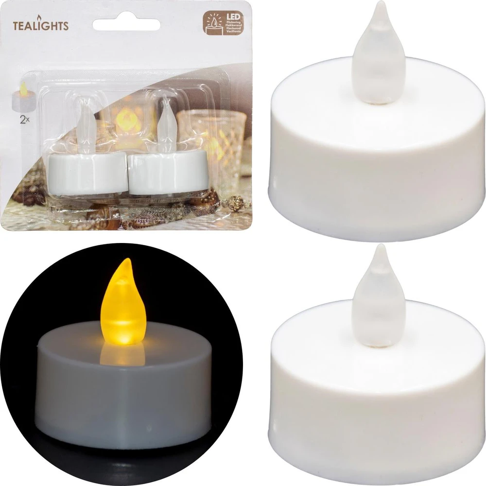 Ambiance Light LED arbatinės žvakutės 2vnt(4xh5cm)