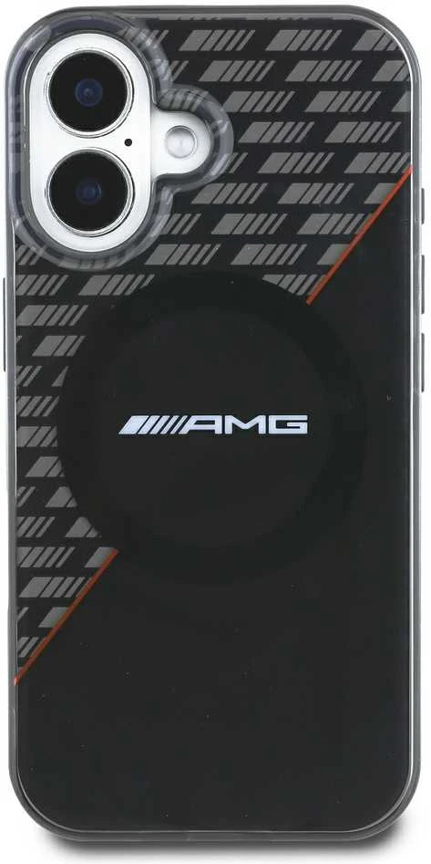 AMG Rhombs MagSafe Apple iPhone 16 Plus dėklas telefonui juodos spalvos