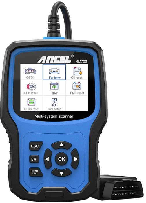 Ancel BM700 diagnostikos skaitytuvas su meniu ekranu