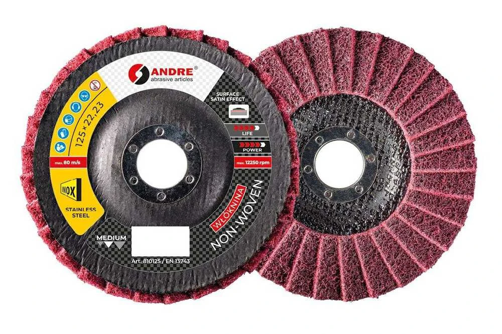 ANDRE NEAUSTINIO PLUOŠTO ŠVEITIMO DISKAS 125mm VIDUTINIO GRUBUMO