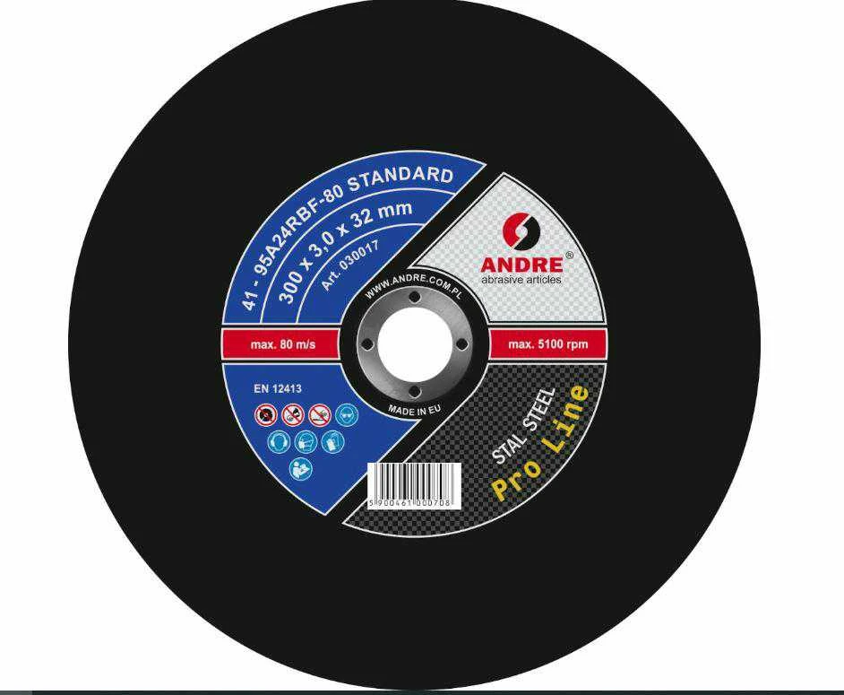 ANDRE PJOVIMO DISKAS METALUI 300 x 3,0mm x 32mm STANDARD PRO LINE 95A24RBF