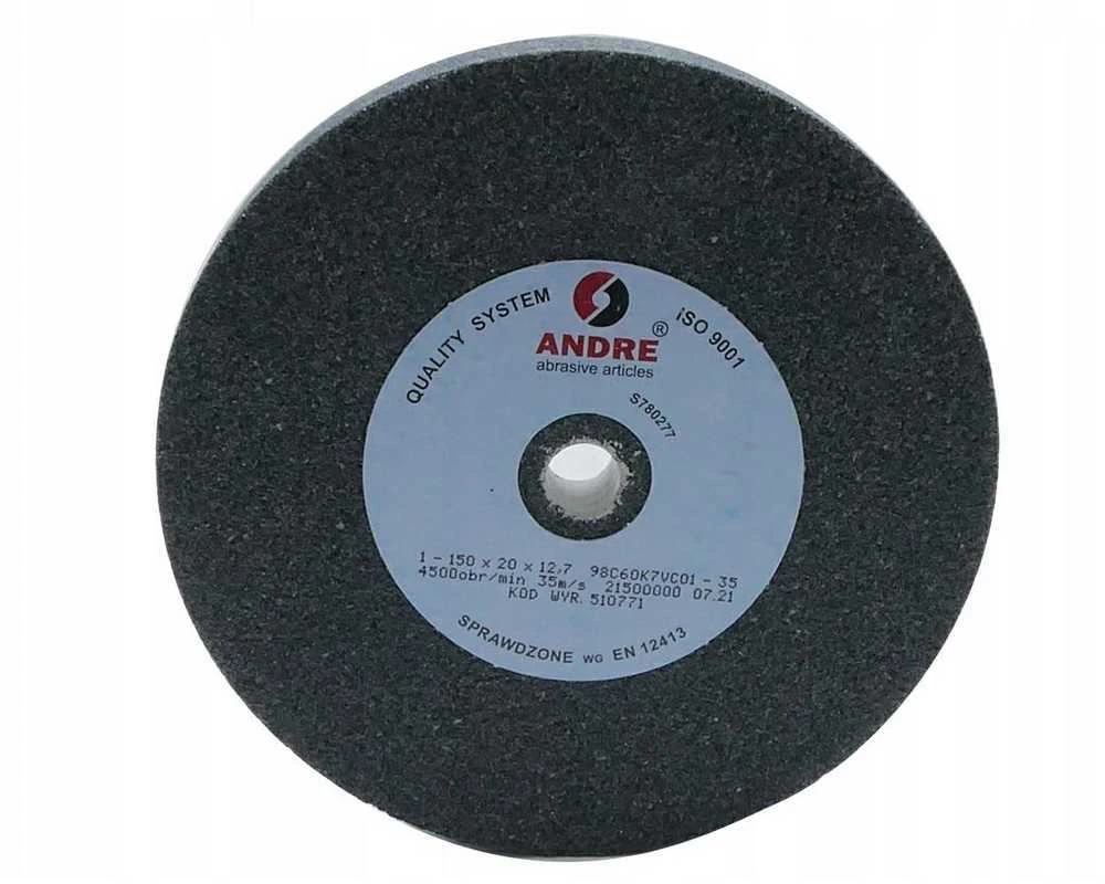 ANDRE PLOKŠČIAS ŠLIFAVIMO DISKAS 150mm x 20mm x 12,7mm 98C60K7VC01-35 Juodas „TIPAS 1”