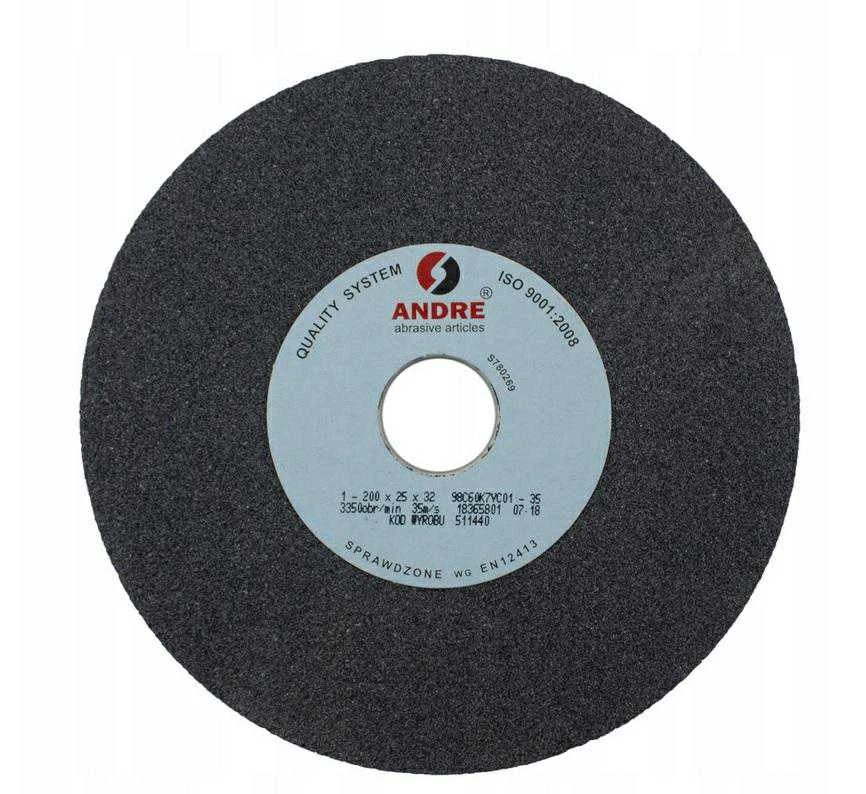 ANDRE PLOKŠČIAS ŠLIFAVIMO DISKAS 200mm x 20mm x 32mm 98C60K7VC01-35 Juodas „TIPAS 1”