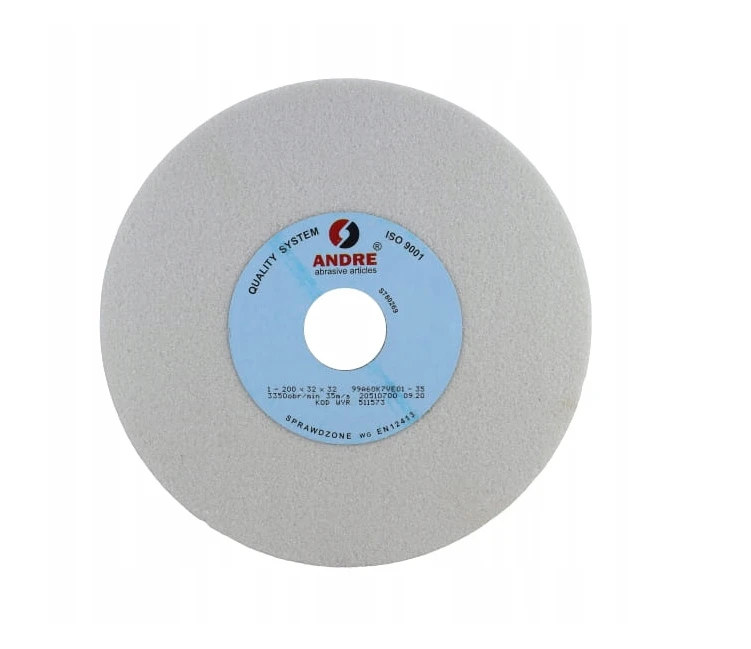 ANDRE PLOKŠČIAS ŠLIFAVIMO DISKAS 200mm x 32mm x 32mm 99A60K7VE01-35 Baltas „1 TIPAS”