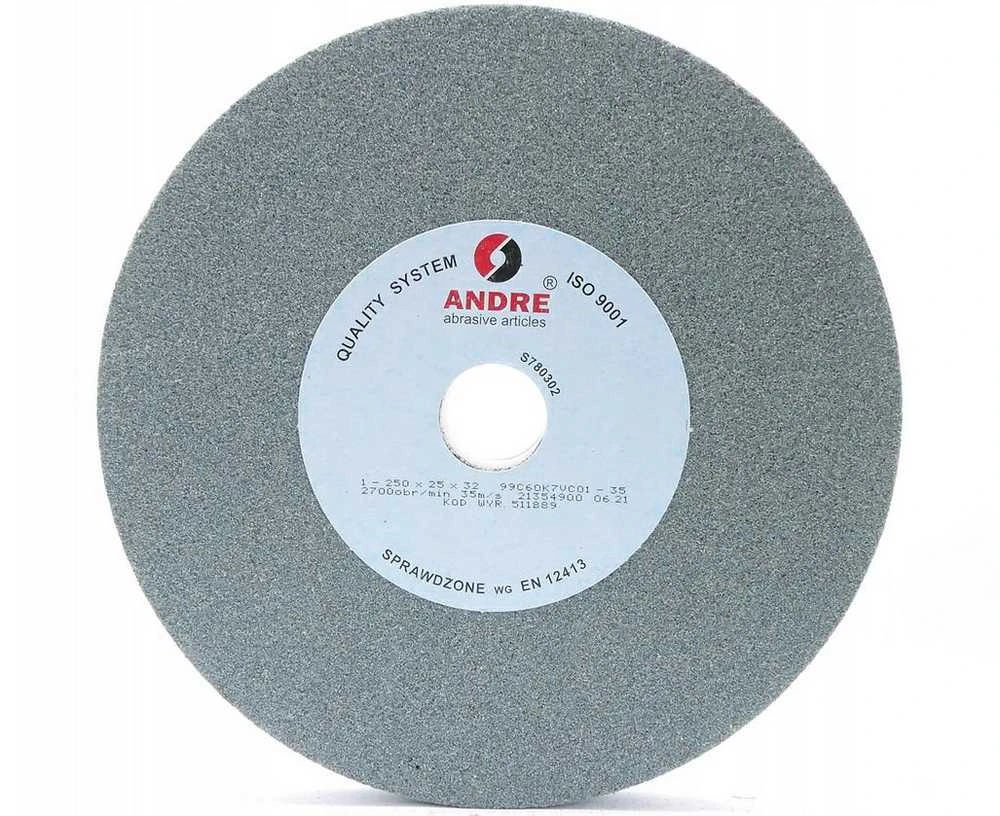 ANDRE PLOKŠČIAS ŠLIFAVIMO DISKAS 250mm x 25mm x 32mm 99C60K7VC01-35 ŽALIAS „TIPAS 1”