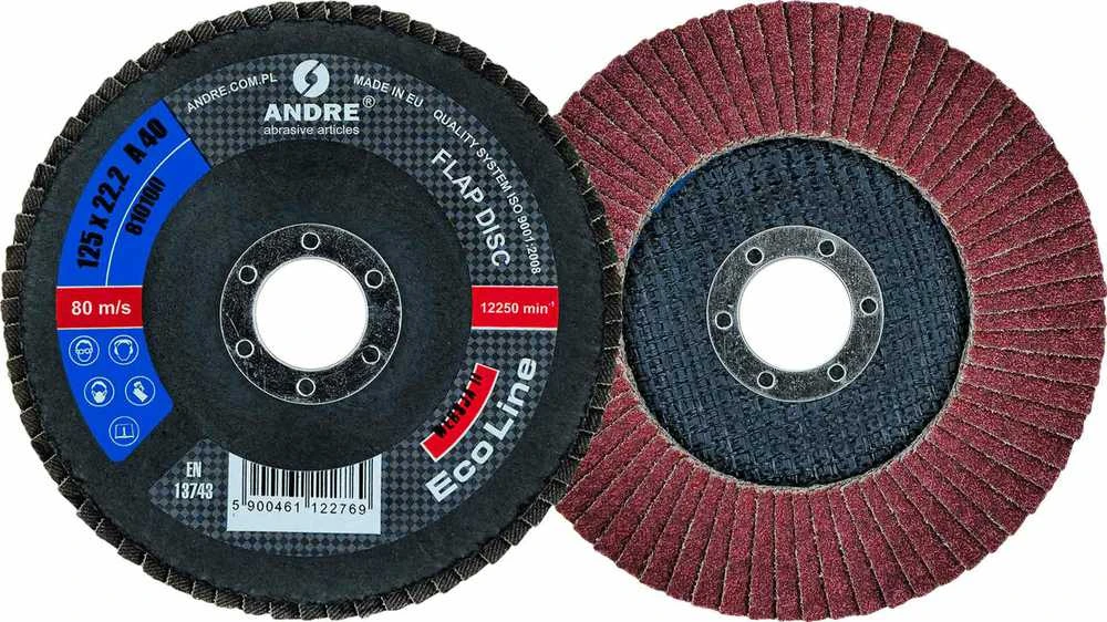 ANDRE ŠLIFAVIMO DISKAS (LAPELINIS) 125mm P40 ECO LINE II VERSIJA