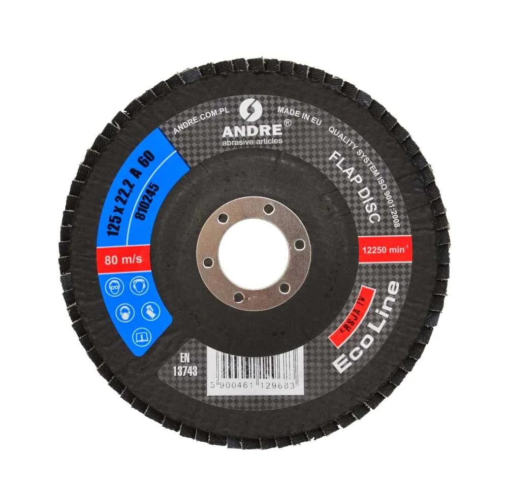 ANDRE ŠLIFAVIMO DISKAS ŽIEDLAPINIS 125mm P40 ECO LINE IV VERSIJA