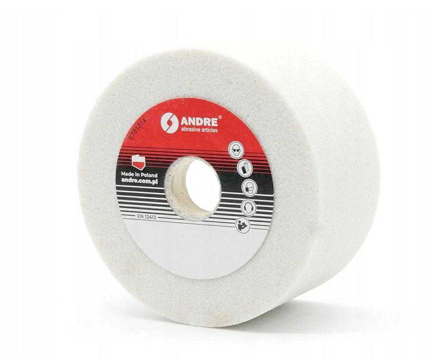 ANDRE TAURELĖS FORMOS ŠLIFAVIMO DISKAS 125mm x 50mm x 32mm 99A60K7VE01-35 Baltas „6 TIPAS”
