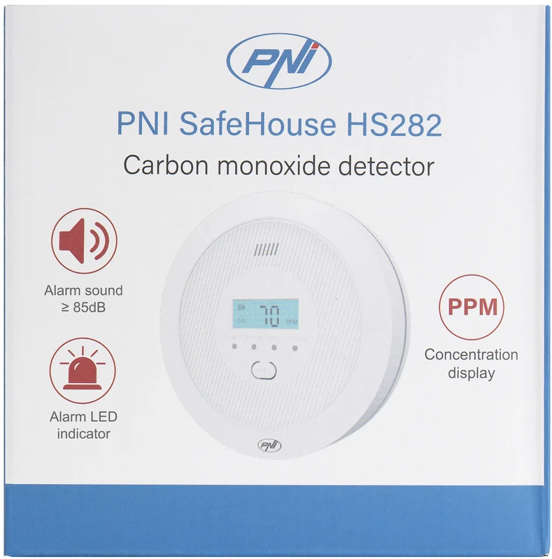Anglies monoksido (CO) jutiklis PNI SafeHouse HS282 su garsiniu signalu