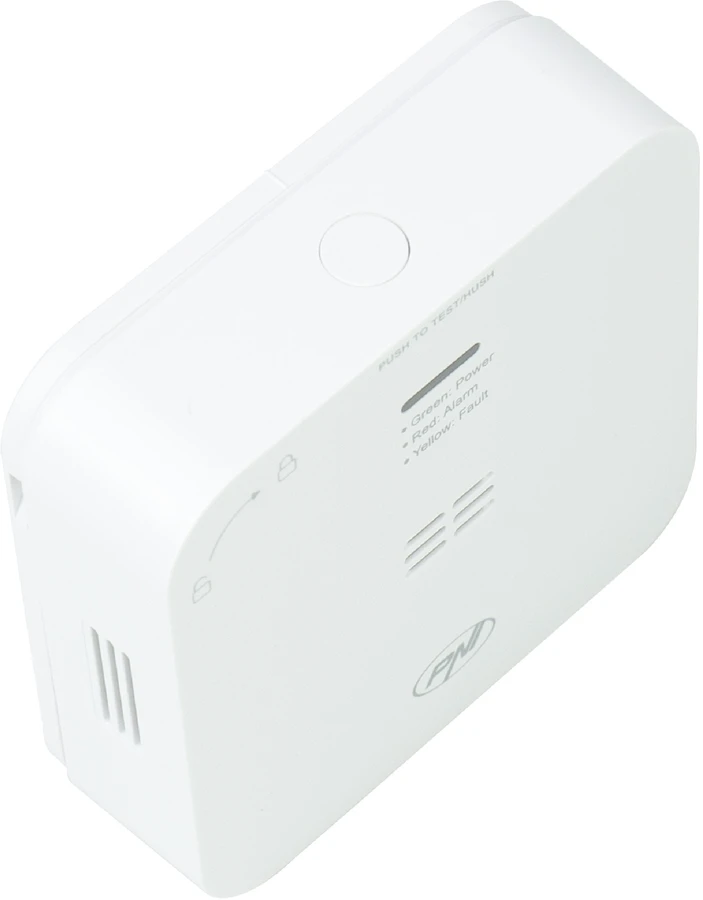 Anglies monoksido (CO) jutiklis PNI SafeHouse HS281 su „Wi-Fi“, valdymas per „Tuya Smart“ programėlę, maitinimas AA baterijomis, 85dB, garsinis ir vaizdinis signalas, tylusis aliarmas