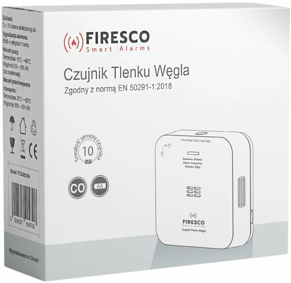 Firesco FCO-850 SA Carbon Monoxide Detector