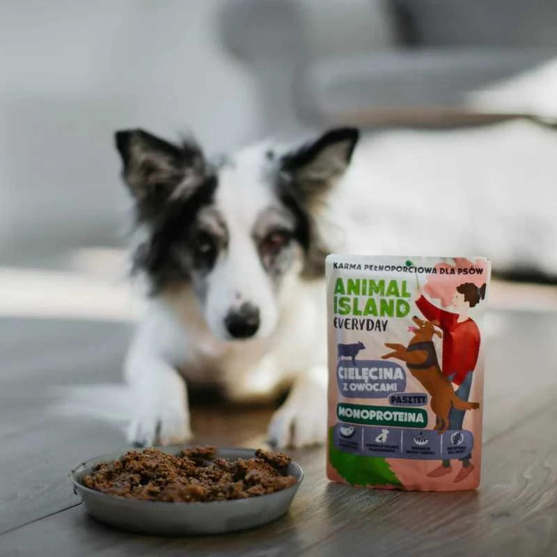 ANIMAL ISLAND Everyday Monoprotein Veal – drėgnas ėdalas šunims – 300g