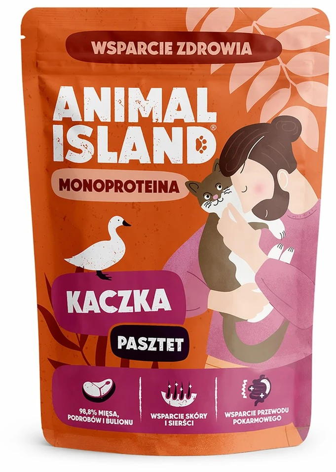Katės Maistas - ANIMAL ISLAND Mono Antiena Be Grūdų Drėgnas Maistas Suaugusioms Katėms 100g Antiena