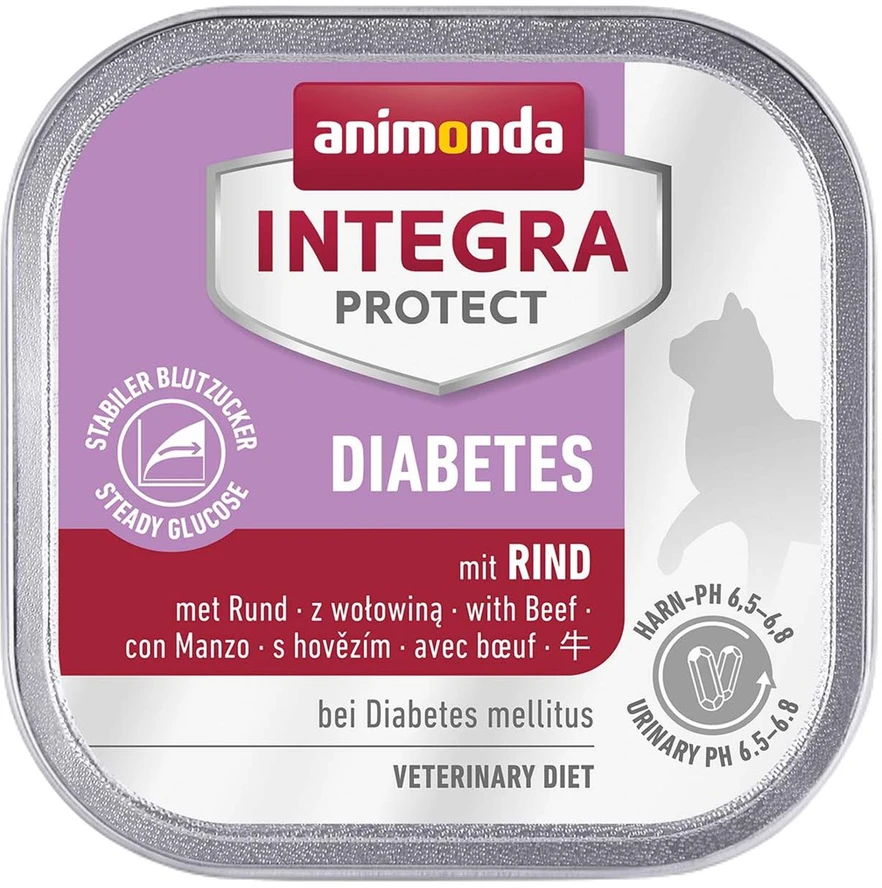 Animoda Animonda Integra Diabetes 100 g konservuotas pašaras katėms su jautiena