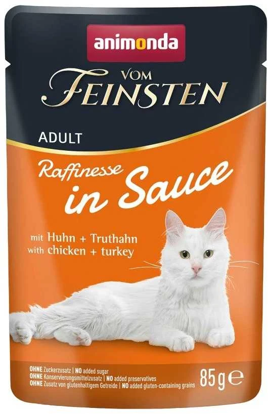 Animoda ANIMONDA Vom Feinsten Raffinesse in sauce vištiena with kalakutiena – šlapias kačių maistas – 85g