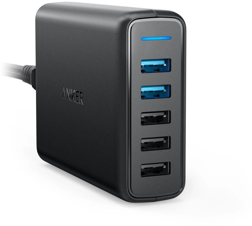 Telefono įkroviklis Anker PowerPort Speed 5 Ports, Quick Charge 3.0, 63W