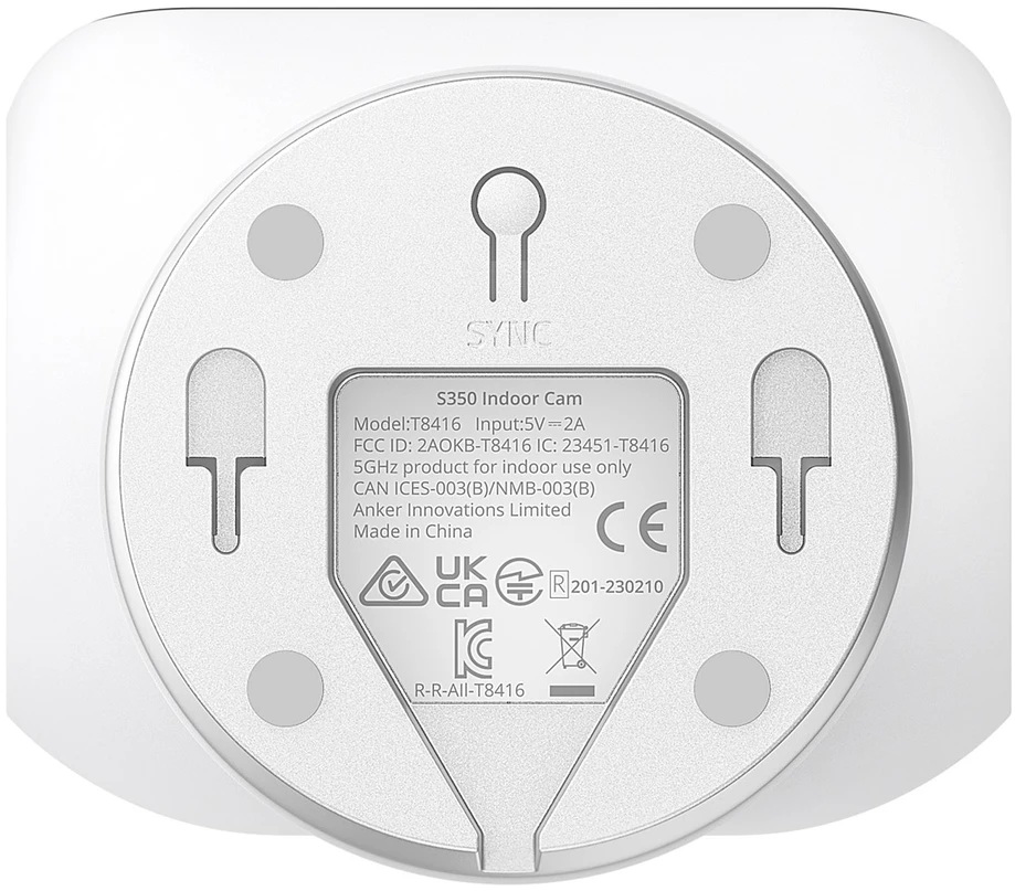 „Anker Eufy“ | Apsaugos kamera viduje | S350 | Ant stalo statoma | Plataus kampo objektyvas | „Micro SD“, maks. 128 GB
