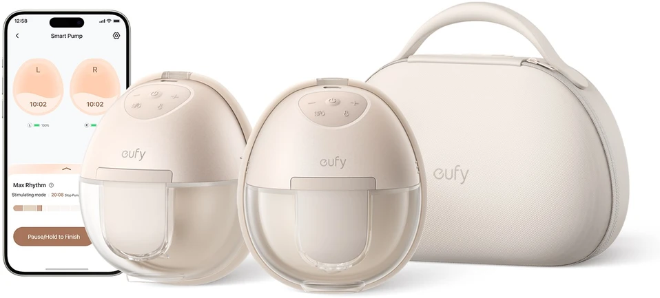 Anker eufy Security S1 Pro nešiojamas elektrinis liemenėlėje dėvimas pientraukis su šildymu
