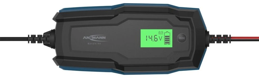 Ansmann 1001-0145 automobilio akumuliatoriaus įkroviklis 6 – 14 V Juoda