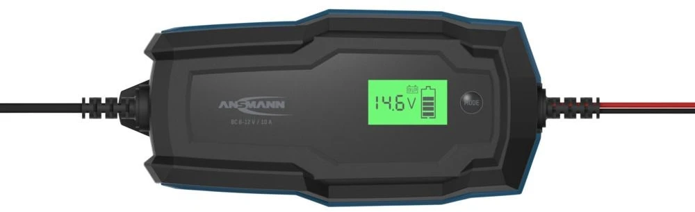 Ansmann 1001-0146 automobilio akumuliatoriaus įkroviklis 6 – 14 V Juoda