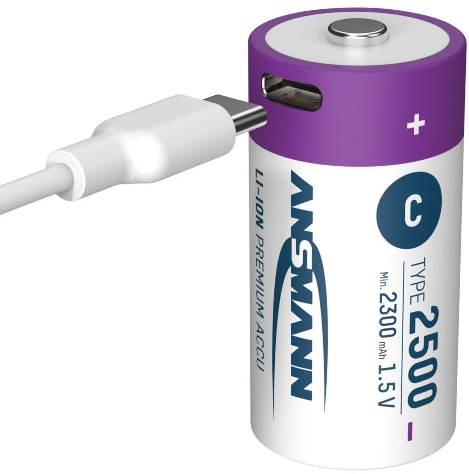 Ansmann 1313-0004 buitinė baterija Įkraunama baterija C Ličio-jonų (Li-Ion)