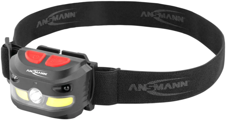 Ansmann HD250RS Juoda Ant galvos tvirtinamas žibintuvėlis COB LED