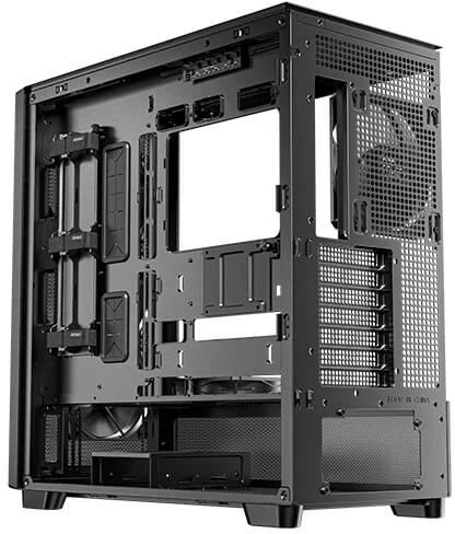 Antec FLUX SE „Midi Tower“ Juoda, Medinė
