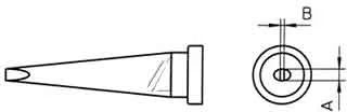 Antgalis 0.4x1.2mm LT-K WSP80 lituokliui, Weller