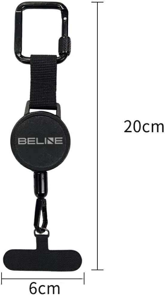 Anti-theft lanyard Beline for phone juodos spalvos