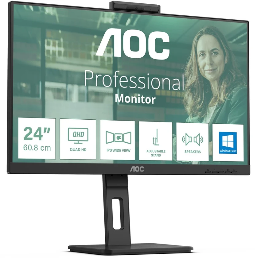 Monitorius AOC 24P3CW 23.8inch IPS TFT 1920x1080 HDMI DP USB Juodas
