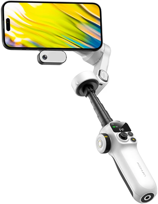 AOCHUAN P2 stabilizatorius su dirbtinio intelekto jutikliu (Baltas)