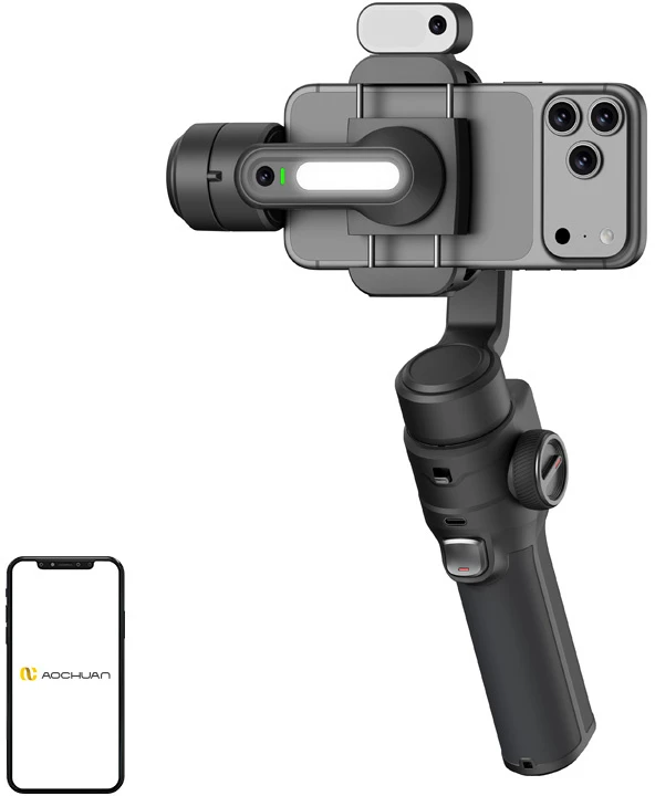 AOCHUAN S3 Gimbal with AI Sensor (Juodas)